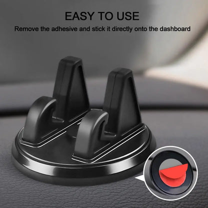 360-Degree Car Phone Holder Mat Pad | Anti-Slip Dashboard Stand for Phone & GPS | Bracket for iPhone