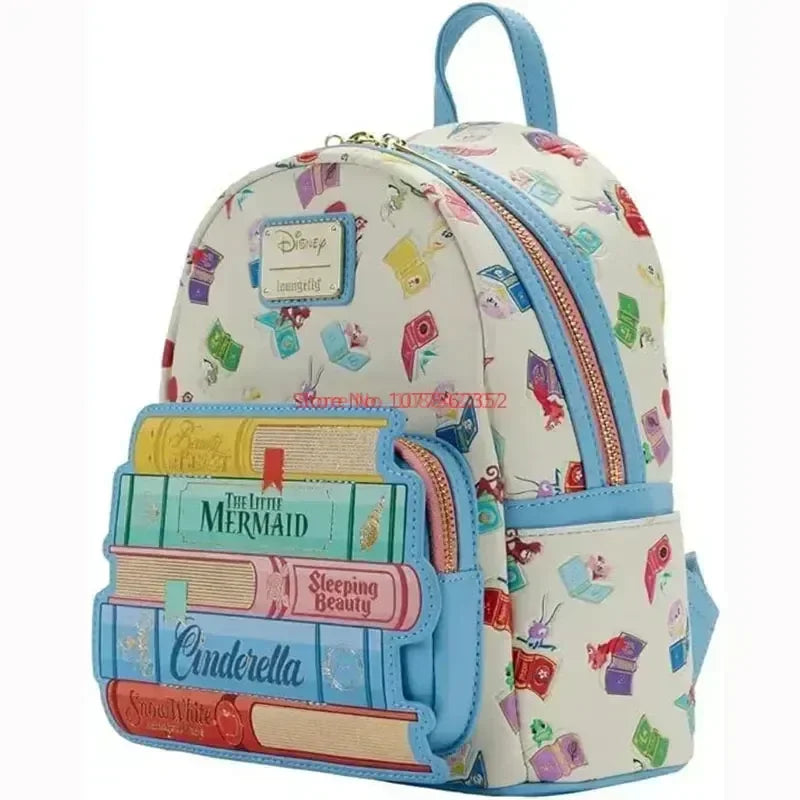 Loungefly Disney Princess Books Classics Bag – Women’s Double Strap Shoulder Purse & Kids Backpack, Perfect Gift for Girls