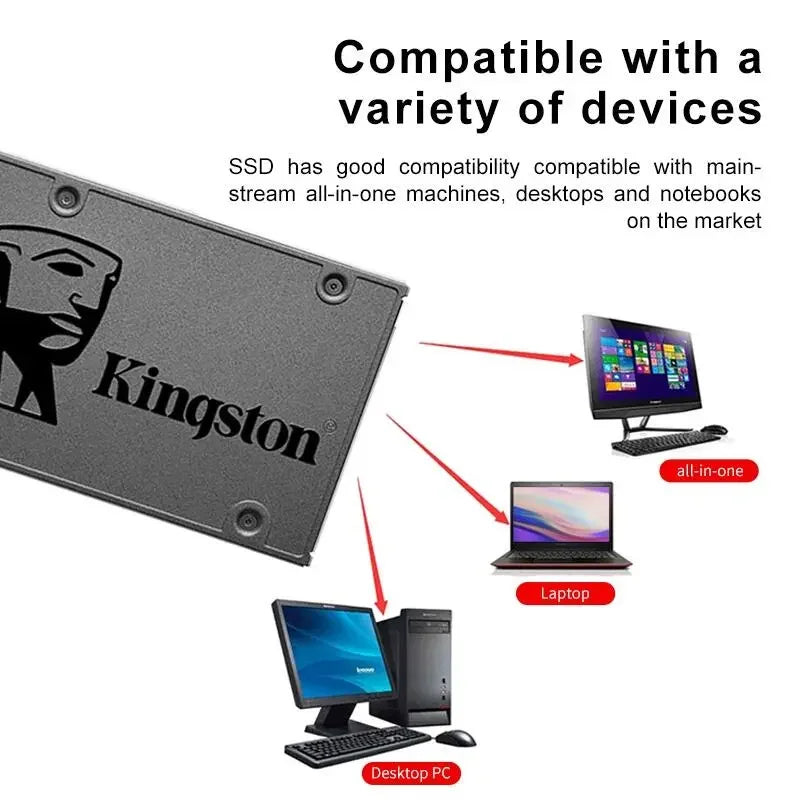 Kingston A400 SATA III 2.5" SSD – Internal Solid State Drive 120GB/240GB/480GB/960GB High-Speed Storage for Laptop & Desktop PC Upgrade