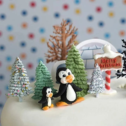 Christmas Tree Silicone Mold — Fondant Cake Decorating Sugarcraft Chocolate Gumpaste Tool
