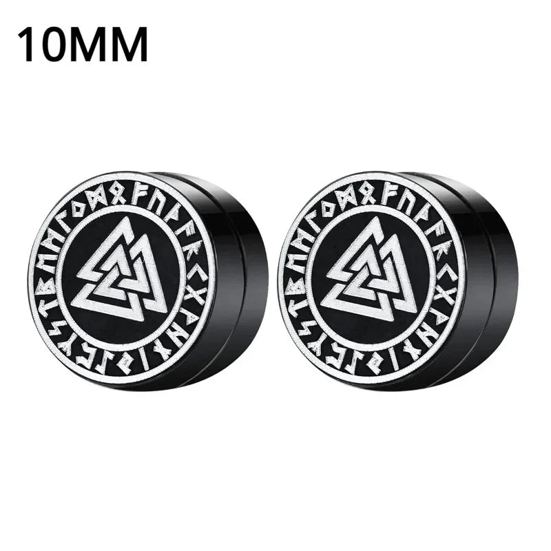 Crystal Magnetic Ear Studs – Punk Round Zircon Non-Piercing Earrings for Men & Women