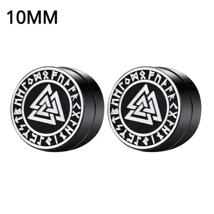 Crystal Magnetic Ear Studs – Punk Round Zircon Non-Piercing Earrings for Men & Women