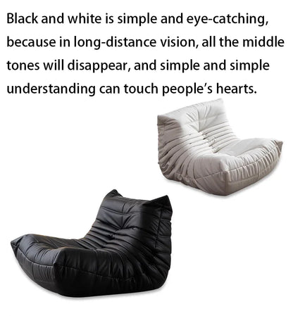 Caterpillar Single Sofa Chair – Cozy Tatami Lounge Chair for Living Room, Bedroom, Balcony, Reading, and Leisure