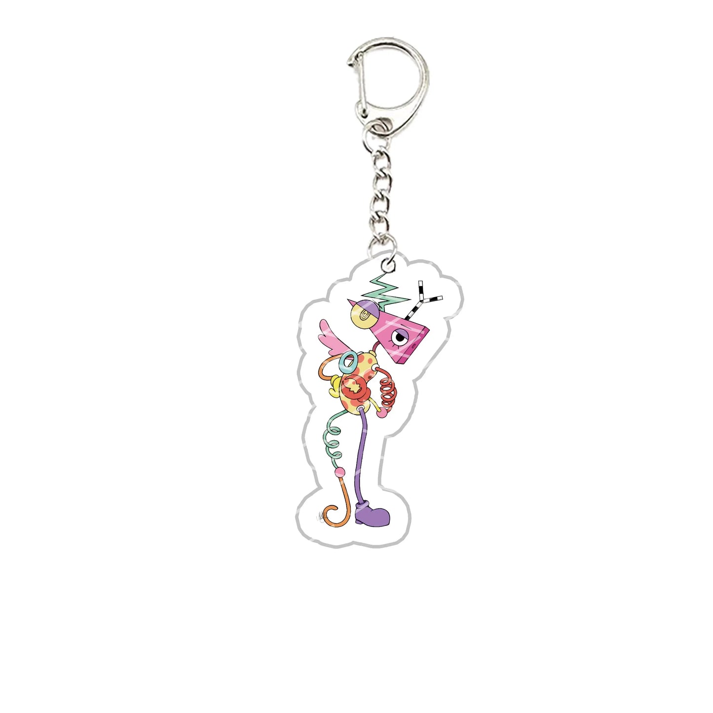 The Amazing Digital Circus Acrylic Keychain – Pomni, Jax, Ragatha, Gangle & Kinger Fan Gift Keyring for Bags & Accessories