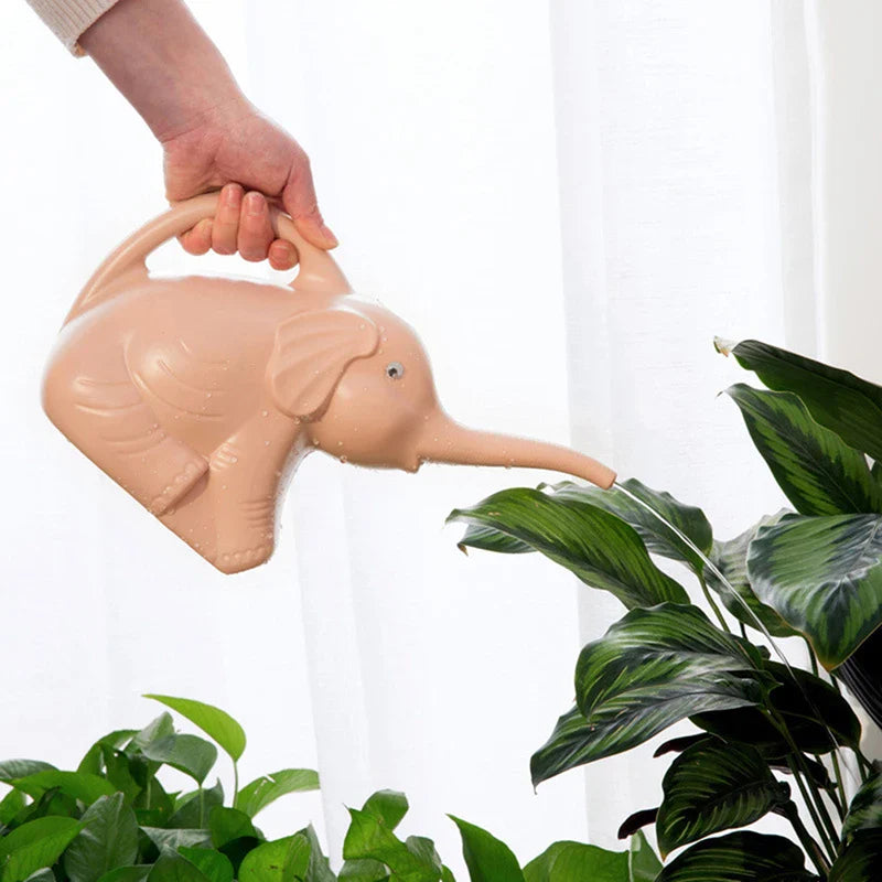 Elephant-Shaped Watering Can Pot - Adorable Home and Garden Tool for Watering Flowers, Succulents, and Potted Plants