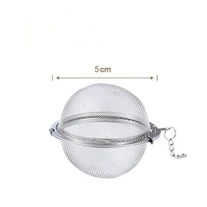 Stainless Steel Tea Ball Infuser Set — Durable Strainers for Loose Leaf Tea, Herbs, Spices & Seasoning