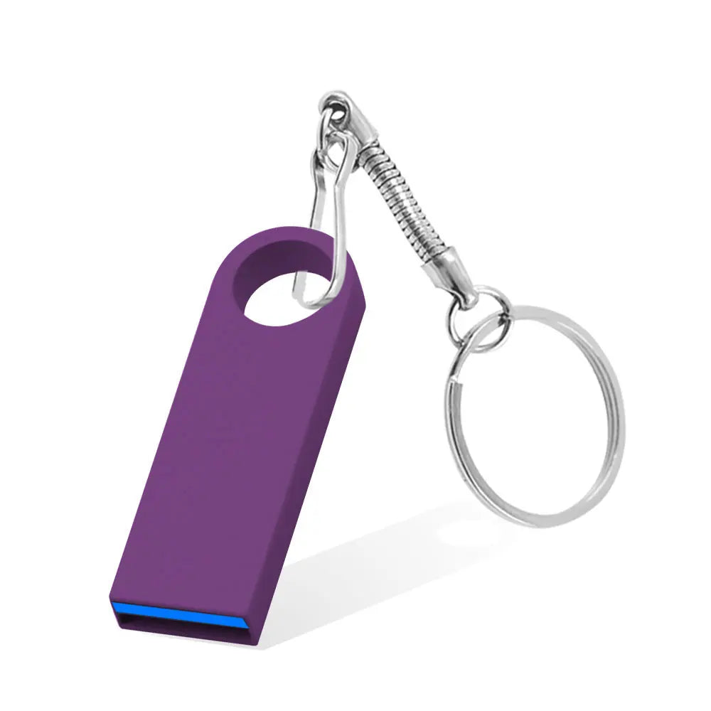 Metal USB 3.0 Flash Drive Keychain – High-Speed Pen Drive 8GB/16GB/32GB/64GB/128GB Memory Stick