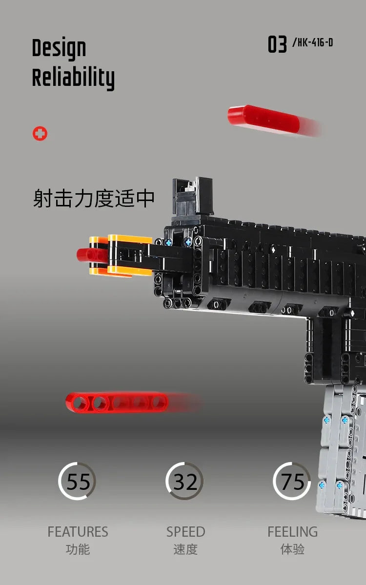 AK47 & AWM Sniper Gun Building Block Set – Military MOC Model Toy for Boys Holiday Gift