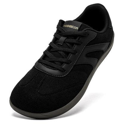 HOBIBEAR Unisex Barefoot Sneakers — Wide-Toe Minimalist Zero Drop Lace-Up Casual Shoes, Non-Slip for Men & Women