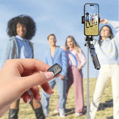 MEUYAG Selfie Stick Tripod – 1708mm Monopod with Fill Light, Bluetooth Remote, 360° Rotation & 1/4” Interface for Mobile Phones