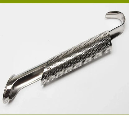New Tea Strainer – Stainless Steel Infuser Pipe Design with Holder, Tea Spoon, and Filter for Perfect Brew