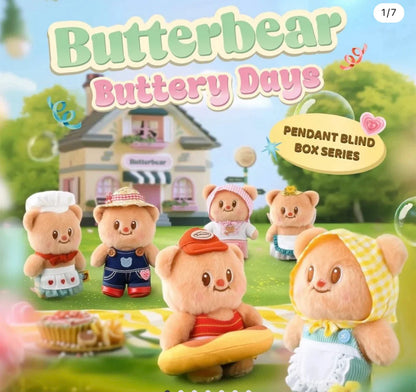 Butterbear Blind Box Action Figures | Kawaii Doll Toys & Pendants for Kids, Desktop Decoration Gifts
