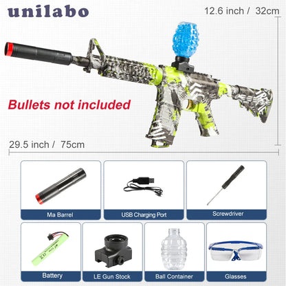 M416 Electric Blaster Gun Set, High Precision Shooting Toy for Outdoor Fun, Birthday Gift (Bullets Excluded)