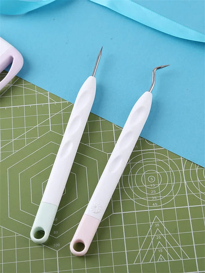 6pcs Craft Vinyl Weeding Tool Set – DIY Scrapbook & Silhouette Carving Tools for Cricut Maker
