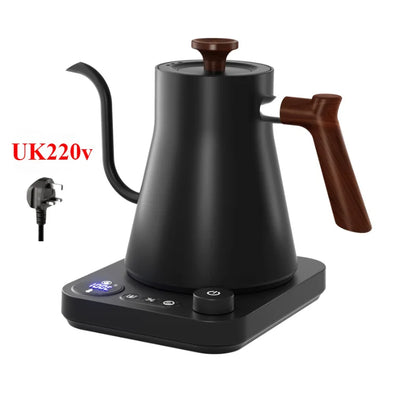 1200W Intelligent Electric Kettle - Gooseneck Hand Brewed Coffee Pot for Milk Powder & Precision Brewing