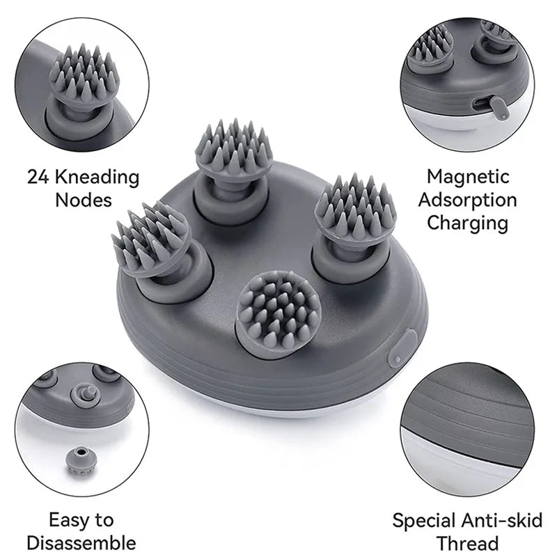 Pamper Your Feline Friend: Electric Cat Massager - Deep Tissue Massage Device for Body, Shoulder, Leg, Arm, Neck, and Scalp - Kneading and Vibrating for Ultimate Relaxation