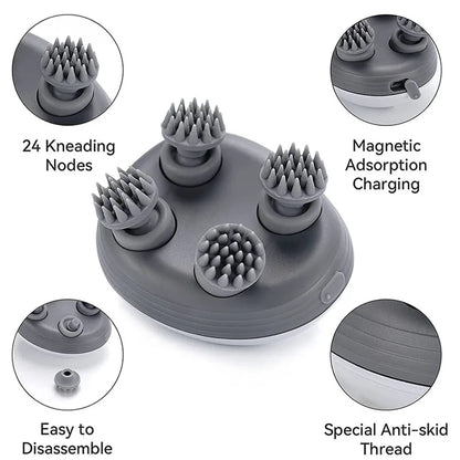 Pamper Your Feline Friend: Electric Cat Massager - Deep Tissue Massage Device for Body, Shoulder, Leg, Arm, Neck, and Scalp - Kneading and Vibrating for Ultimate Relaxation