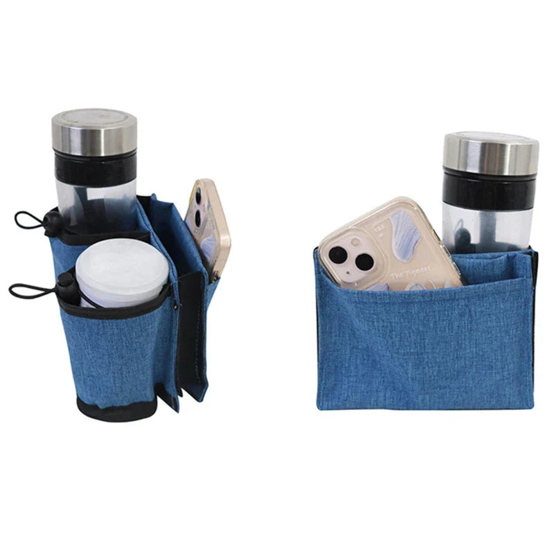Durable Luggage Travel Cup Holder - Hands-Free Drink Bag - Universal Fit for All Suitcase Handles - New Storage Accessory for Travelers