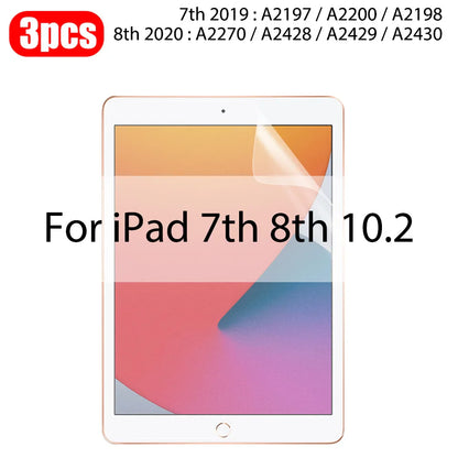 3Pcs Paper-Like Screen Protector for iPad Air & Pro – Compatible with 6th to 10th Gen (11", 12.9", 10.5")