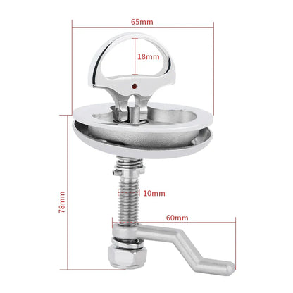 AndyMarine 316 Stainless Steel Boat Cam Latch – Marine Hatch Pull Turning Lock Hardware