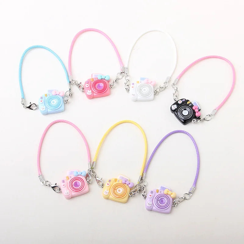 Cartoon Camera Phone Bag for Labubu Crybaby — 10-15cm Cotton EXO Plush Doll Accessories