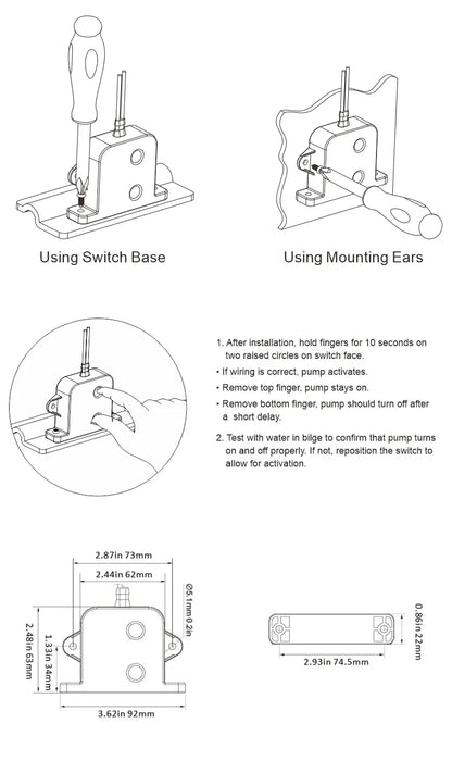 Automatic Water Level Sensor Switch – Alarm Control System for Bilge Pump with Induction Accessories