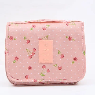 Waterproof Hanging Travel Makeup Bag – Bathroom Cosmetic Organizer for Men & Women