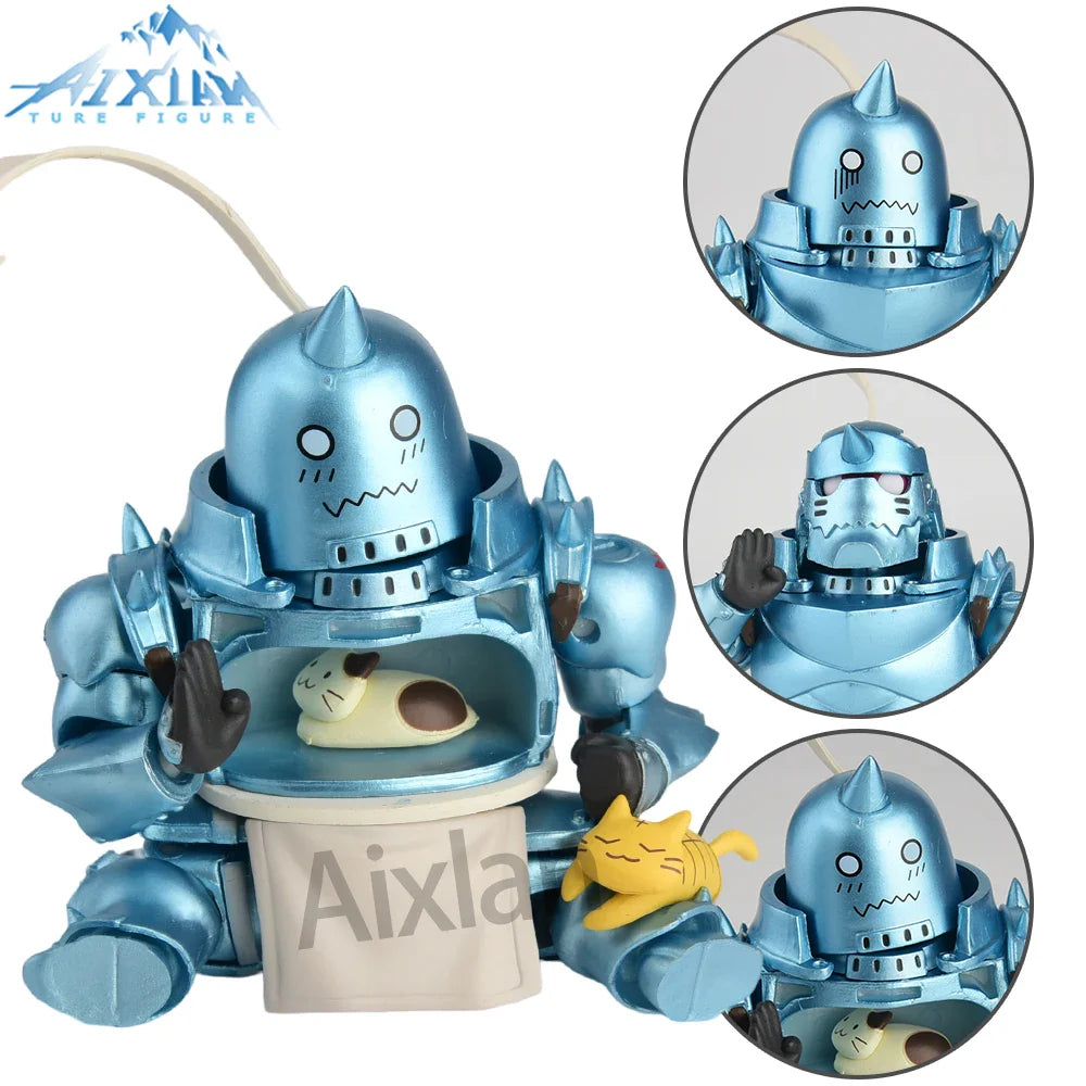 Aixlan#796 Fullmetal Alchemist Alphonse Elric Figure | 10CM Cute PVC Action Anime Collectible Figurine