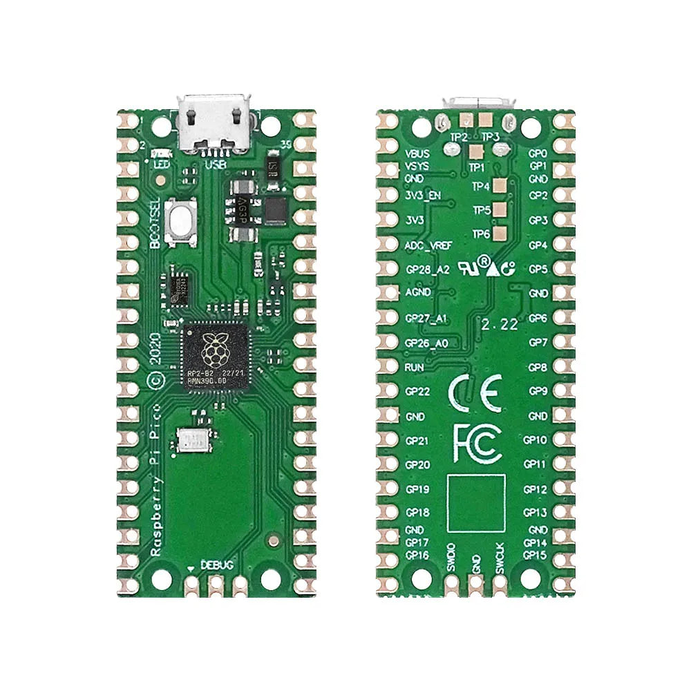Raspberry Pi Pico RP2040 Board – Dual-Core Cortex-M0+ Microcomputer with 264KB RAM & Low Power Consumption