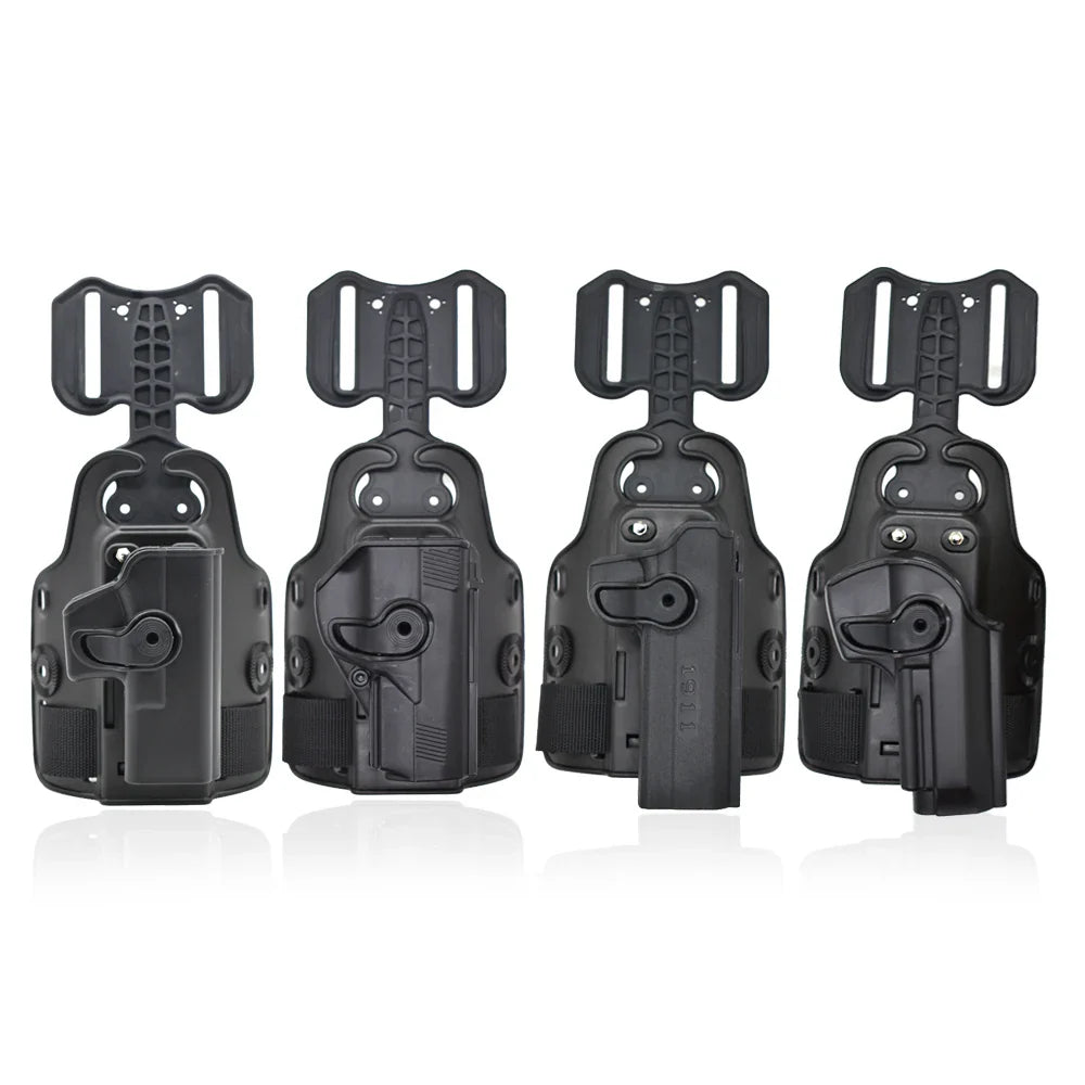Outdoor Tactical Thigh Drop Leg Holster - Compatible with Glock 17, Beretta M9, Colt 1911, PX4 Storm for Hunting