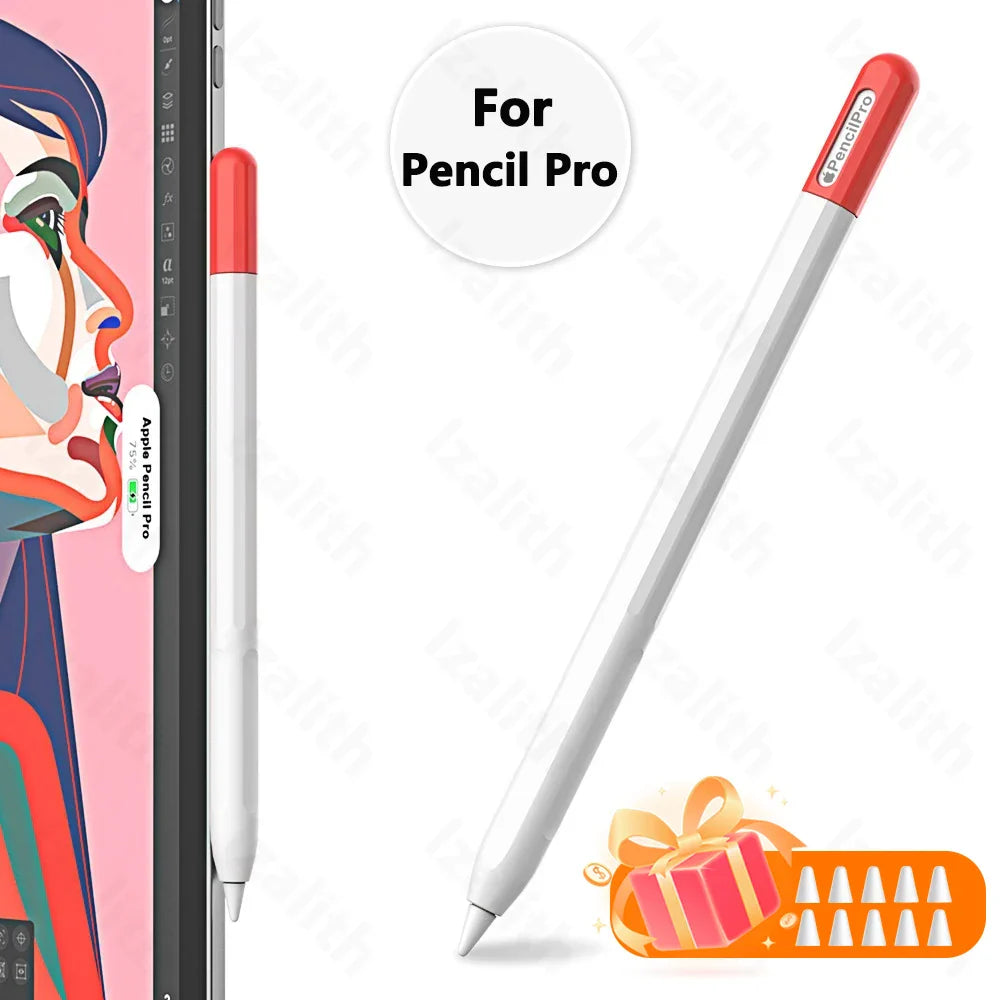 Pencil Case for Apple Pencil Pro | Soft Silicone Ultra-Thin Protective Cover for iPad Pencil