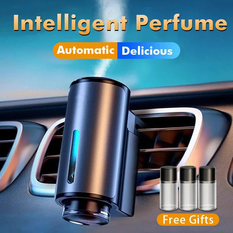 Smart Car Air Aromatherapy Diffuser – Adjustable Humidifier & Essential Oil Car Air Freshener