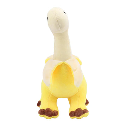 Cute Peeled Banana Brontosaurus Plush Toy – Soft Stuffed Dinosaur, Kawaii Animal Gift for Kids
