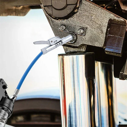 12000PSI High Pressure Grease Coupler Nozzle – Hose Pump Syringe, NPT1/8 Adapter for Brake Oil Change & Car Maintenance