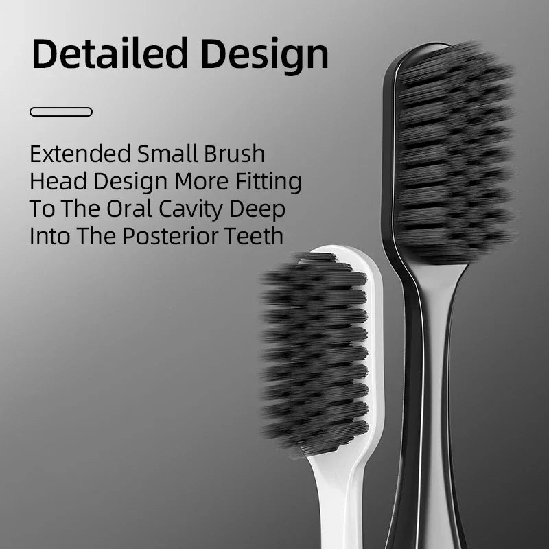 Y-Kelin Extra Hard Bristle Toothbrush Set – Small & Medium Brushes for Men, Household Oral Care