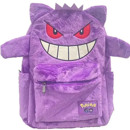 MINISO Switch Pokémon Cappy Beast Plush Backpack — Large Capacity Couple Bag, Anime Toy Storage & Gift Accessory