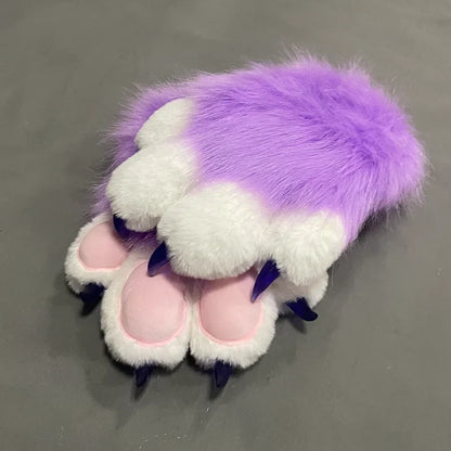 Custom Furry PAWS Long Gloves – Cartoon Kigurumi Fursuit Cosplay Costume Accessory Pair