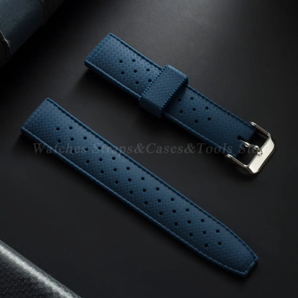 Premium Tropic Silicone Watch Strap – 20mm & 22mm Quick Release Waterproof Rubber Bracelet for Seiko, Oris & Omega