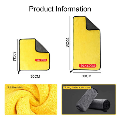 5/10/15/20PC Microfiber Car Cleaning Towels – High Absorption Multipurpose Cloths for Car Wash & Kitchen Cleaning