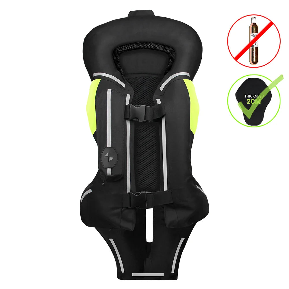 Motorcycle Airbag Vest for Men – Reflective Life Jacket, Protective Moto Vest for Motocross, S-3XL Size