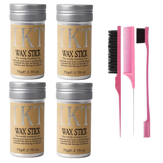 Hair Wax Stick for Kids & Women – Slick Back Gel Pomade with Brush for Toddler Flyaways & Wig Styling