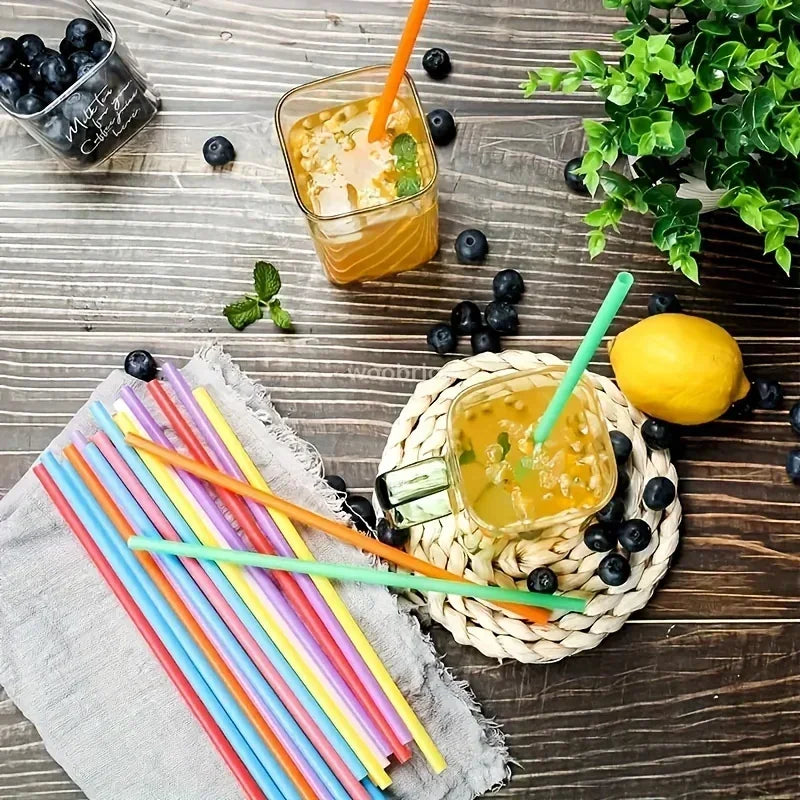Multicolor Plastic Drinking Straws – Reusable Cola & Cocktail Straws for Bar, Party, Wedding, and Kitchen Use, Wholesale Pajitas