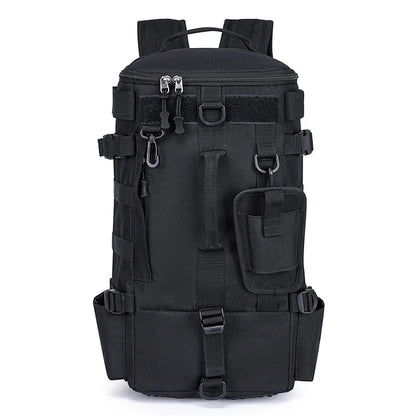 Tactical Fishing Backpack – Multifunctional Tackle Bag with Rod Holders, Molle Storage for Fishing, Camping & Hiking