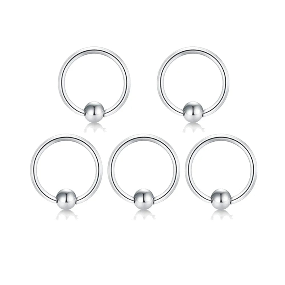 Stainless Steel Body Piercing Kit – Belly Button & Septum Piercing Set, Professional Piercing Tools for Personal and Salon Use