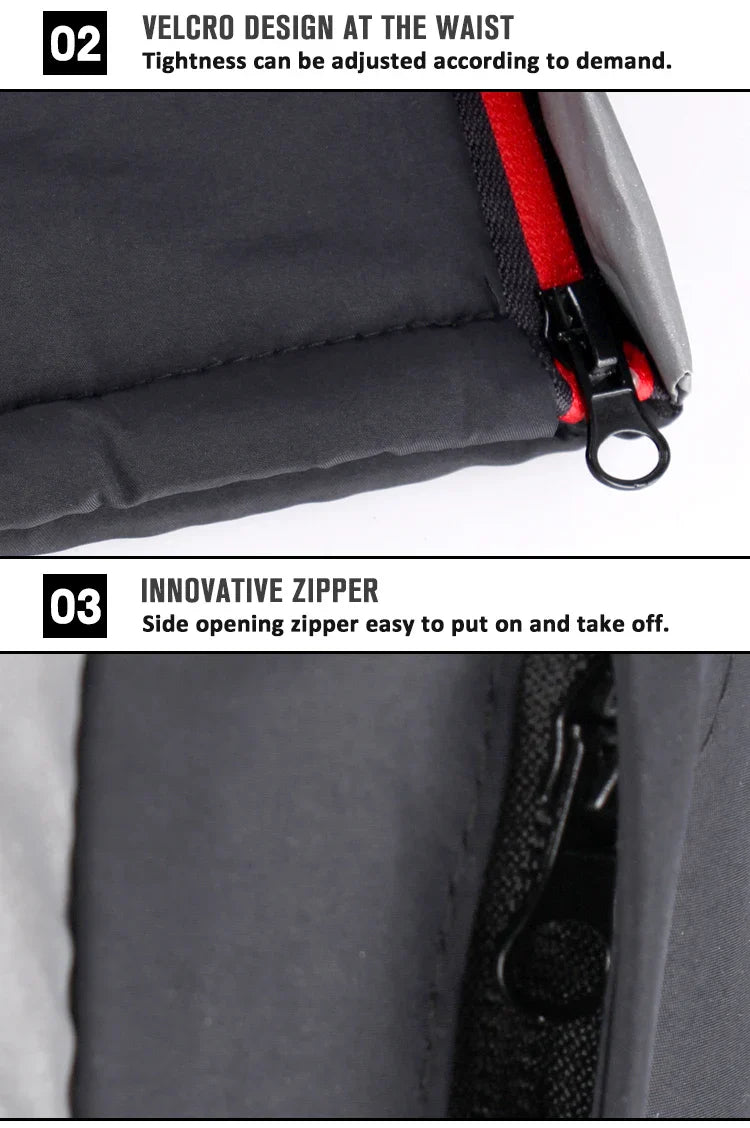 Winter Motorcycle Pants – Water & Windproof Protection, Warm Leg Covers with Knee Pads for Men, Fall-Proof Cycling Leggings