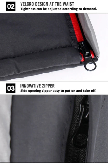 Winter Motorcycle Pants – Water & Windproof Protection, Warm Leg Covers with Knee Pads for Men, Fall-Proof Cycling Leggings