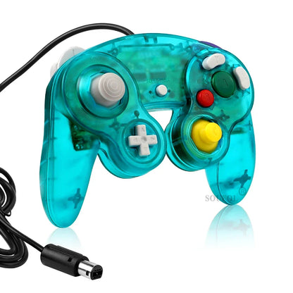 Transparent Wired Game Controller for GameCube NGC – Replacement Handheld Joystick for Video Game Console