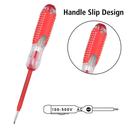 Magnetic Insulated Screwdriver Set – Phillips & Slotted Bits, Multifunctional Hand Tools for Electricians