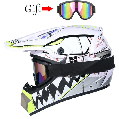 Children's Motorcycle Helmet - Off-Road Motocross Bike Helmet for Downhill & Cycling