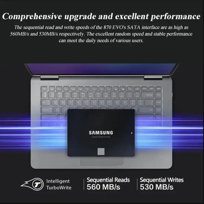 SAMSUNG 870 EVO SSD – 1TB, 2TB, 500GB, 250GB Internal Solid State Drive, SATA3 2.5 Inch for Laptop & Desktop PC
